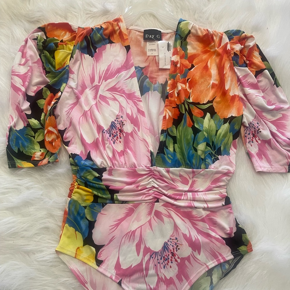 Colorfull bodysuit.